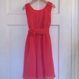 Lands’ End girls pink chiffon dress in size 7